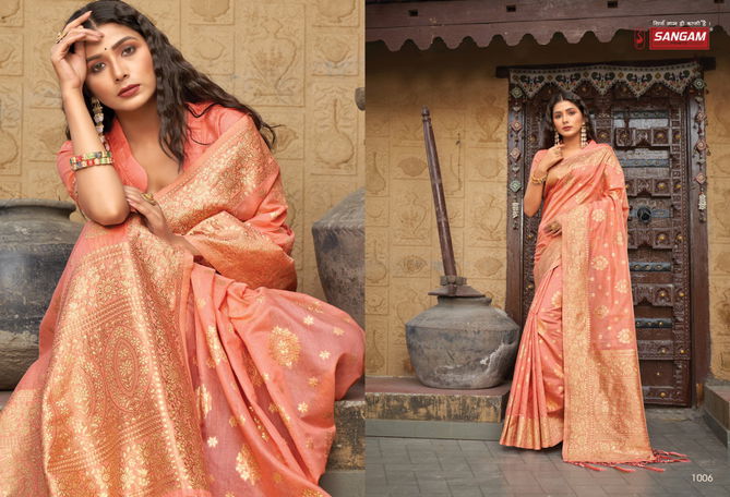 Sangam Hast Kala New Exclusive Wear Designer Cotton Handloom Saree Collection